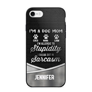 Personalized I'm A Dog Mom Phone Case Printed NQHC2507