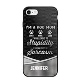 Personalized I'm A Dog Mom Phone Case Printed NQHC2507