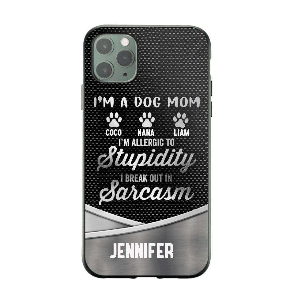 Personalized I'm A Dog Mom Phone Case Printed NQHC2507