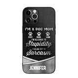 Personalized I'm A Dog Mom Phone Case Printed NQHC2507
