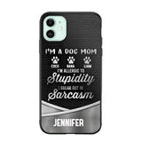 Personalized I'm A Dog Mom Phone Case Printed NQHC2507