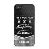 Personalized I'm A Dog Mom Phone Case Printed NQHC2507