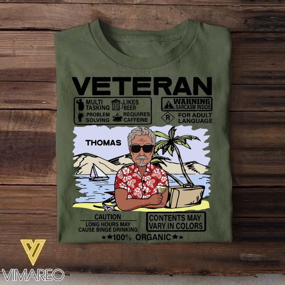 Personalized Canadian Veterans/Soldier Tshirt Printed 22JUY-DT25