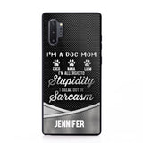 Personalized I'm A Dog Mom Phone Case Printed NQHC2507