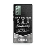 Personalized I'm A Dog Mom Phone Case Printed NQHC2507