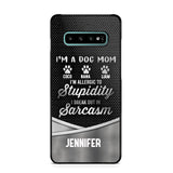 Personalized I'm A Dog Mom Phone Case Printed NQHC2507
