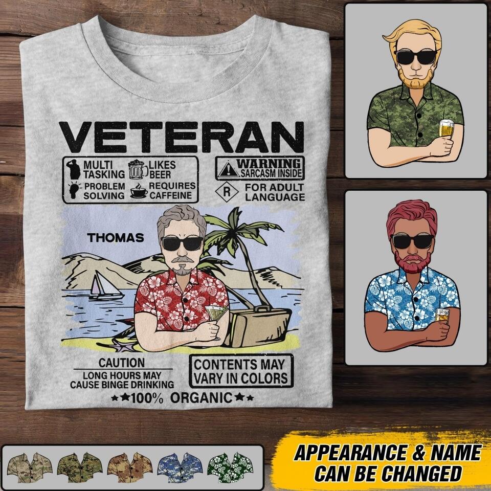 Personalized Canadian Veterans/Soldier Tshirt Printed 22JUY-DT25