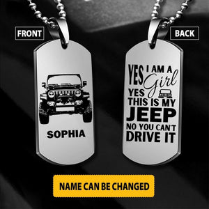 Personalized This Is My Jeep No You Can't Drive It Necklaces Printed 22JUY-HY25