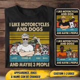 Personalized Like Motorcycles And Dogs Tshirt Printed 22JUY-HY25