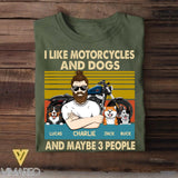 Personalized Like Motorcycles And Dogs Tshirt Printed 22JUY-HY25