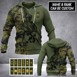 Personalized Finland Veteran/ Solider Camo Hoodie or Tshirt 3D Printed QTHC2507