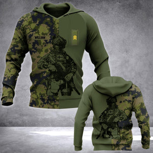 Personalized Finland Veteran/ Solider Camo Hoodie or Tshirt 3D Printed QTHC2507