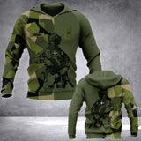 Personalized Sweden Veteran/ Solider Camo Hoodie or Tshirt 3D Printed QTHC2507