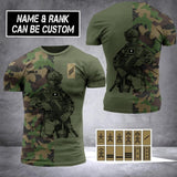 Personalized Swiss Veteran/ Solider Camo Hoodie or Tshirt 3D Printed QTHC2507