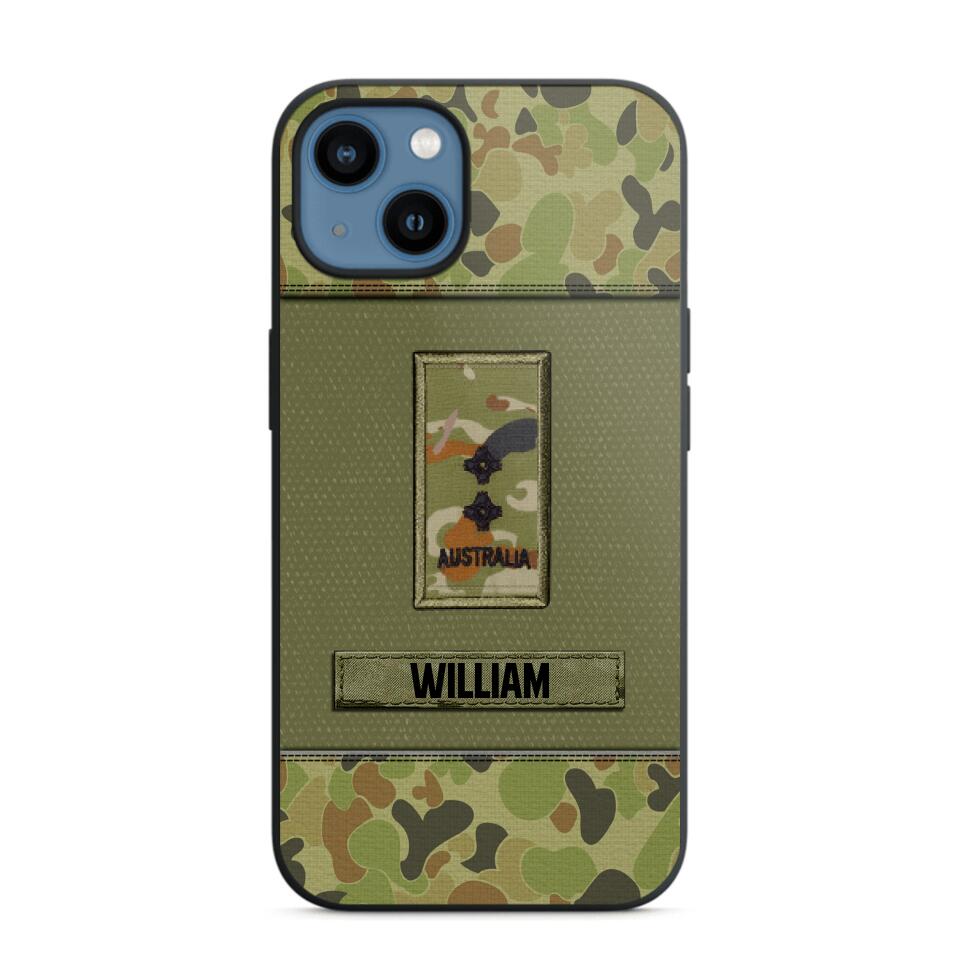 Personalized Australian Soldier/Veterans Phone Case Printed 22JUY-HY26