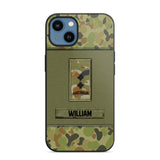 Personalized Australian Soldier/Veterans Phone Case Printed 22JUY-HY26