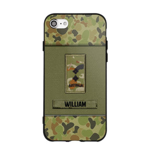 Personalized Australian Soldier/Veterans Phone Case Printed 22JUY-HY26