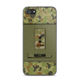 Personalized Australian Soldier/Veterans Phone Case Printed 22JUY-HY26