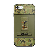 Personalized Australian Soldier/Veterans Phone Case Printed 22JUY-HY26