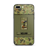 Personalized Australian Soldier/Veterans Phone Case Printed 22JUY-HY26