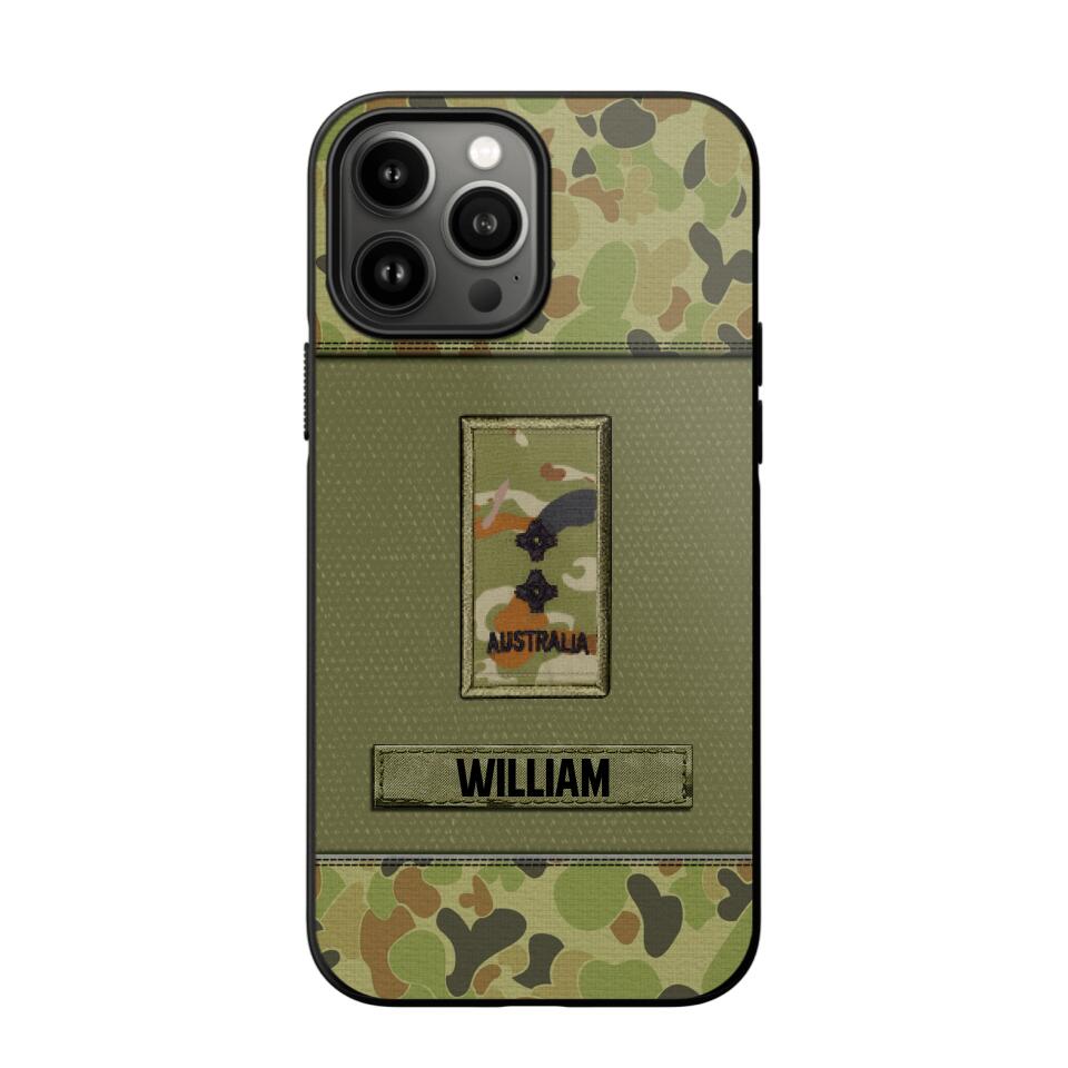 Personalized Australian Soldier/Veterans Phone Case Printed 22JUY-HY26