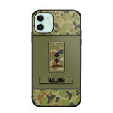 Personalized Australian Soldier/Veterans Phone Case Printed 22JUY-HY26