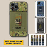 Personalized Australian Soldier/Veterans Phone Case Printed 22JUY-HY26