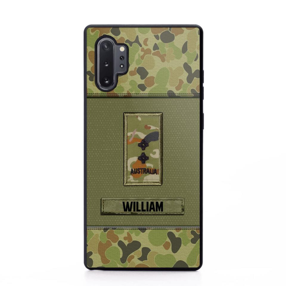 Personalized Australian Soldier/Veterans Phone Case Printed 22JUY-HY26