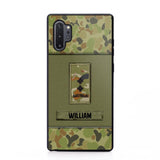 Personalized Australian Soldier/Veterans Phone Case Printed 22JUY-HY26