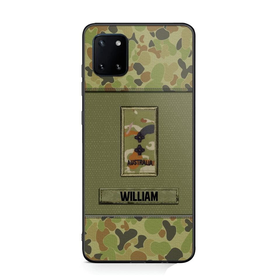 Personalized Australian Soldier/Veterans Phone Case Printed 22JUY-HY26