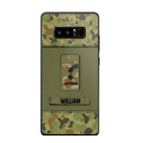 Personalized Australian Soldier/Veterans Phone Case Printed 22JUY-HY26