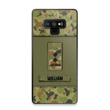 Personalized Australian Soldier/Veterans Phone Case Printed 22JUY-HY26
