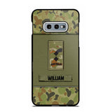 Personalized Australian Soldier/Veterans Phone Case Printed 22JUY-HY26