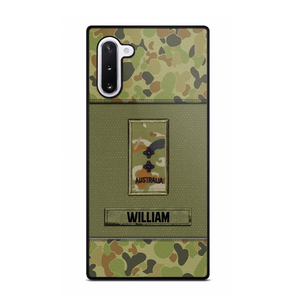Personalized Australian Soldier/Veterans Phone Case Printed 22JUY-HY26
