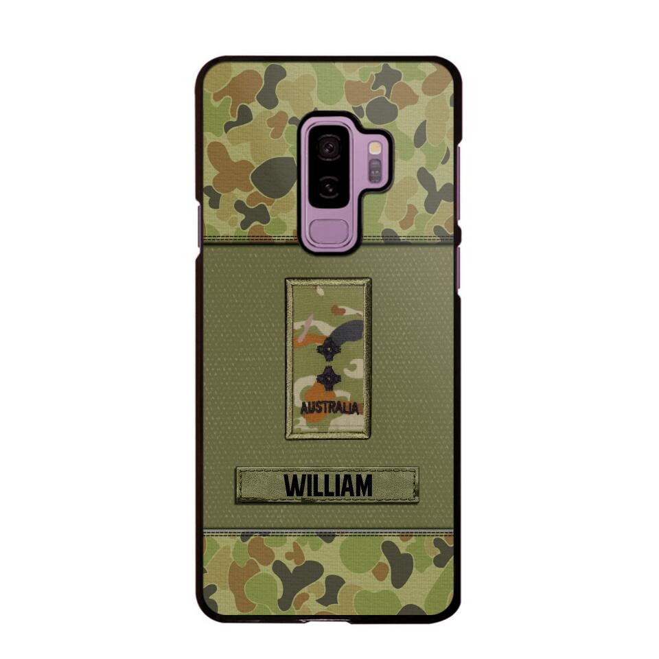 Personalized Australian Soldier/Veterans Phone Case Printed 22JUY-HY26