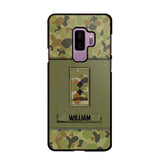 Personalized Australian Soldier/Veterans Phone Case Printed 22JUY-HY26