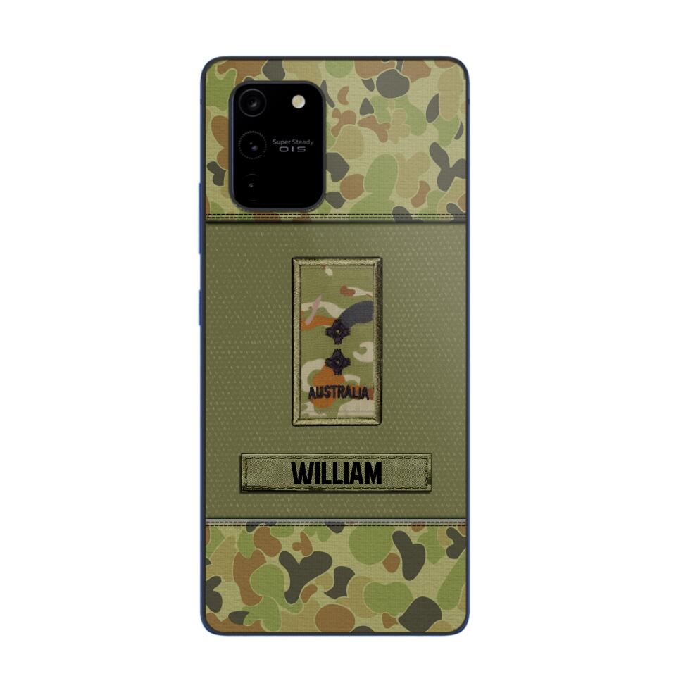 Personalized Australian Soldier/Veterans Phone Case Printed 22JUY-HY26