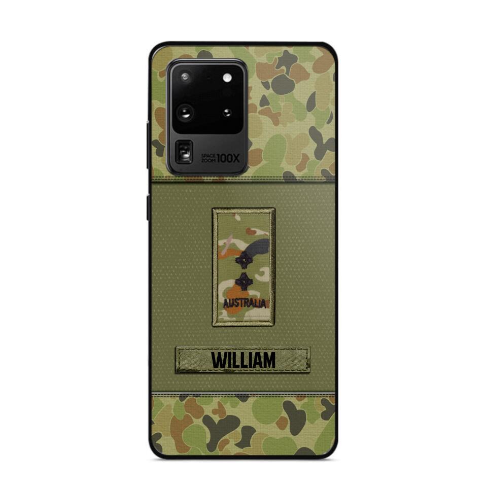 Personalized Australian Soldier/Veterans Phone Case Printed 22JUY-HY26