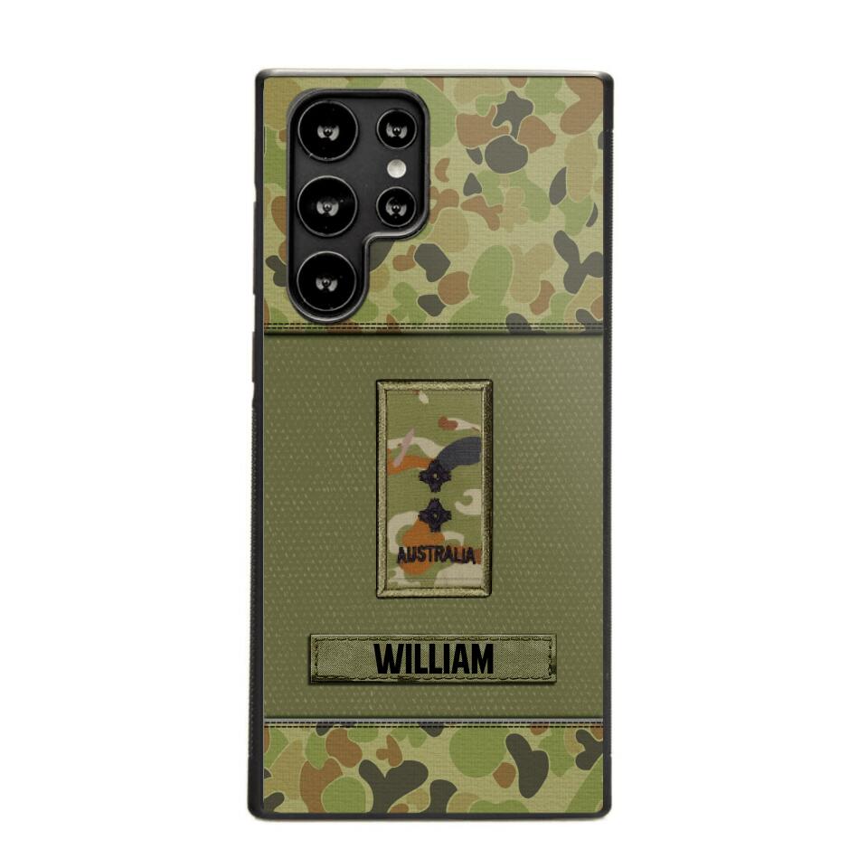 Personalized Australian Soldier/Veterans Phone Case Printed 22JUY-HY26