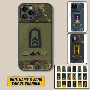 Personalized German Soldier/Veterans Phone Case Printed 22JUY-HY26