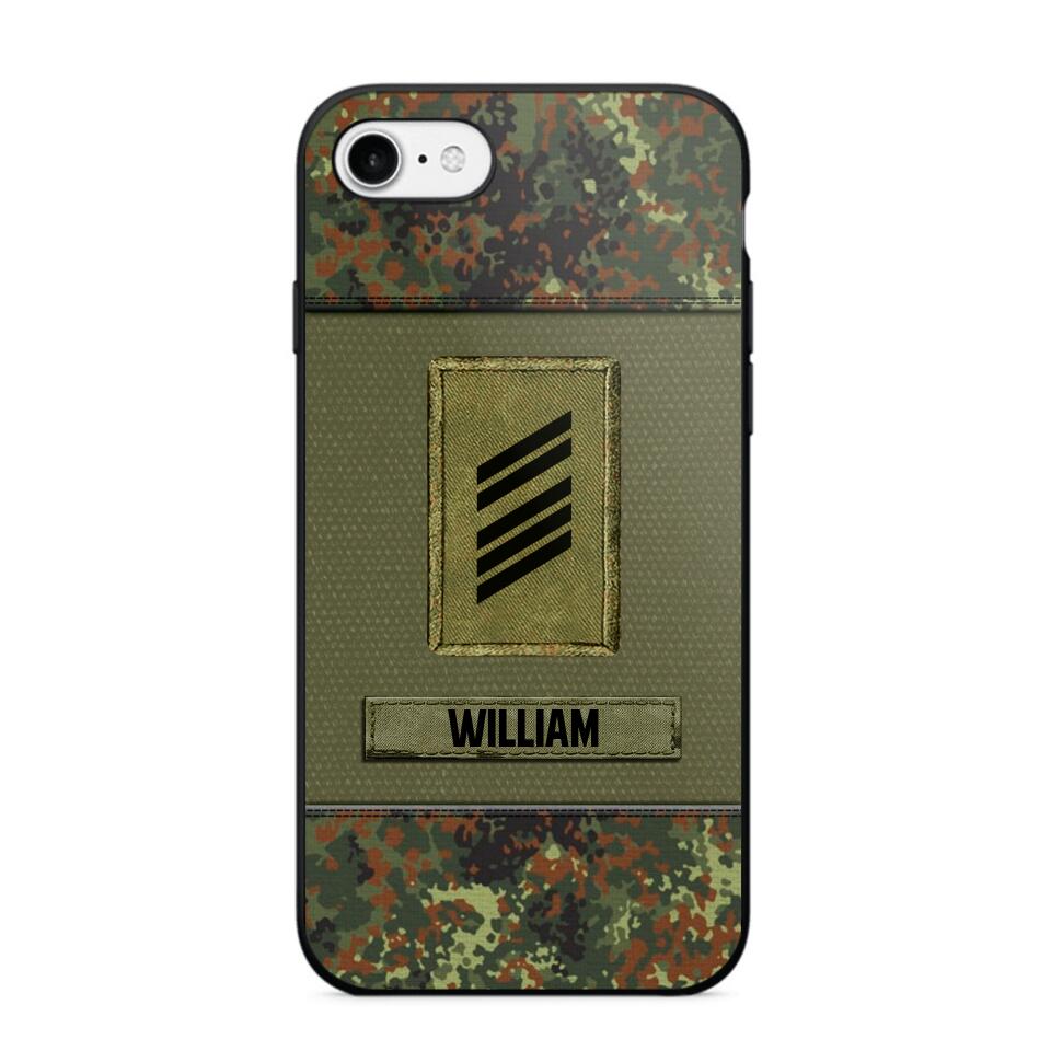 Personalized German Soldier/Veterans Phone Case Printed 22JUY-HY26