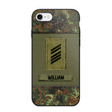 Personalized German Soldier/Veterans Phone Case Printed 22JUY-HY26