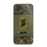 Personalized German Soldier/Veterans Phone Case Printed 22JUY-HY26