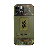 Personalized German Soldier/Veterans Phone Case Printed 22JUY-HY26