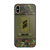 Personalized German Soldier/Veterans Phone Case Printed 22JUY-HY26