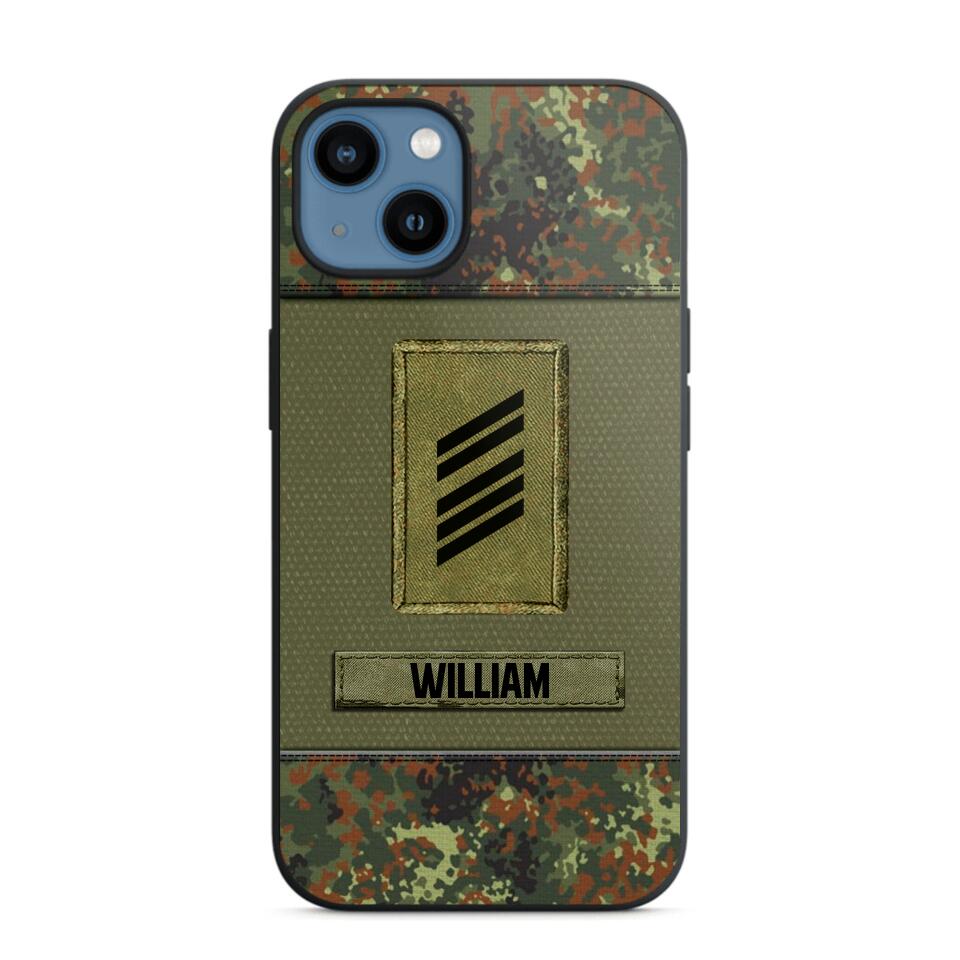 Personalized German Soldier/Veterans Phone Case Printed 22JUY-HY26