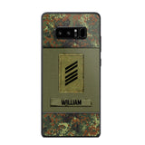 Personalized German Soldier/Veterans Phone Case Printed 22JUY-HY26