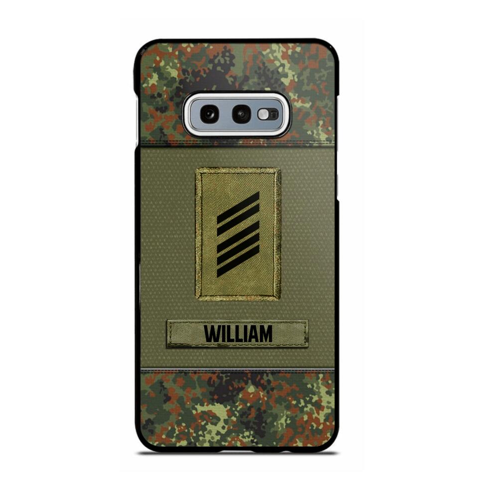 Personalized German Soldier/Veterans Phone Case Printed 22JUY-HY26