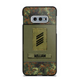 Personalized German Soldier/Veterans Phone Case Printed 22JUY-HY26