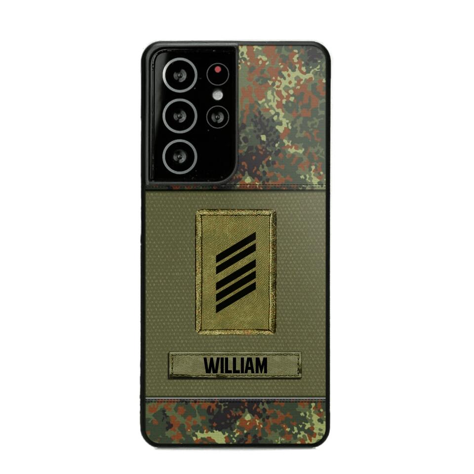Personalized German Soldier/Veterans Phone Case Printed 22JUY-HY26